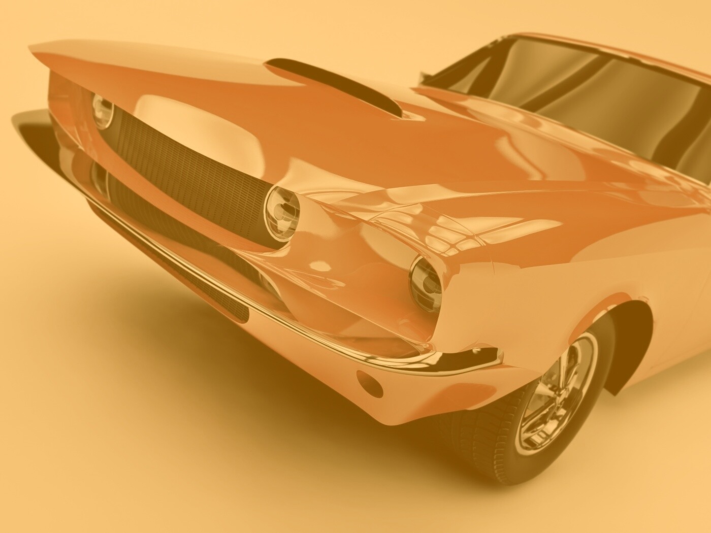 Красный ретро автомобиль обои