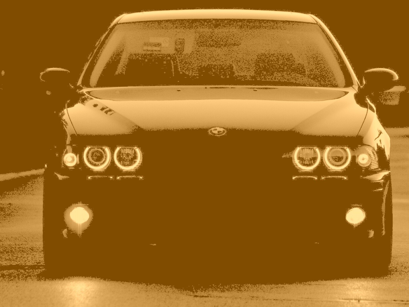 Чёрный BMW обои