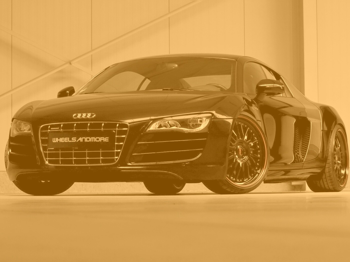 Audi черного цвета обои