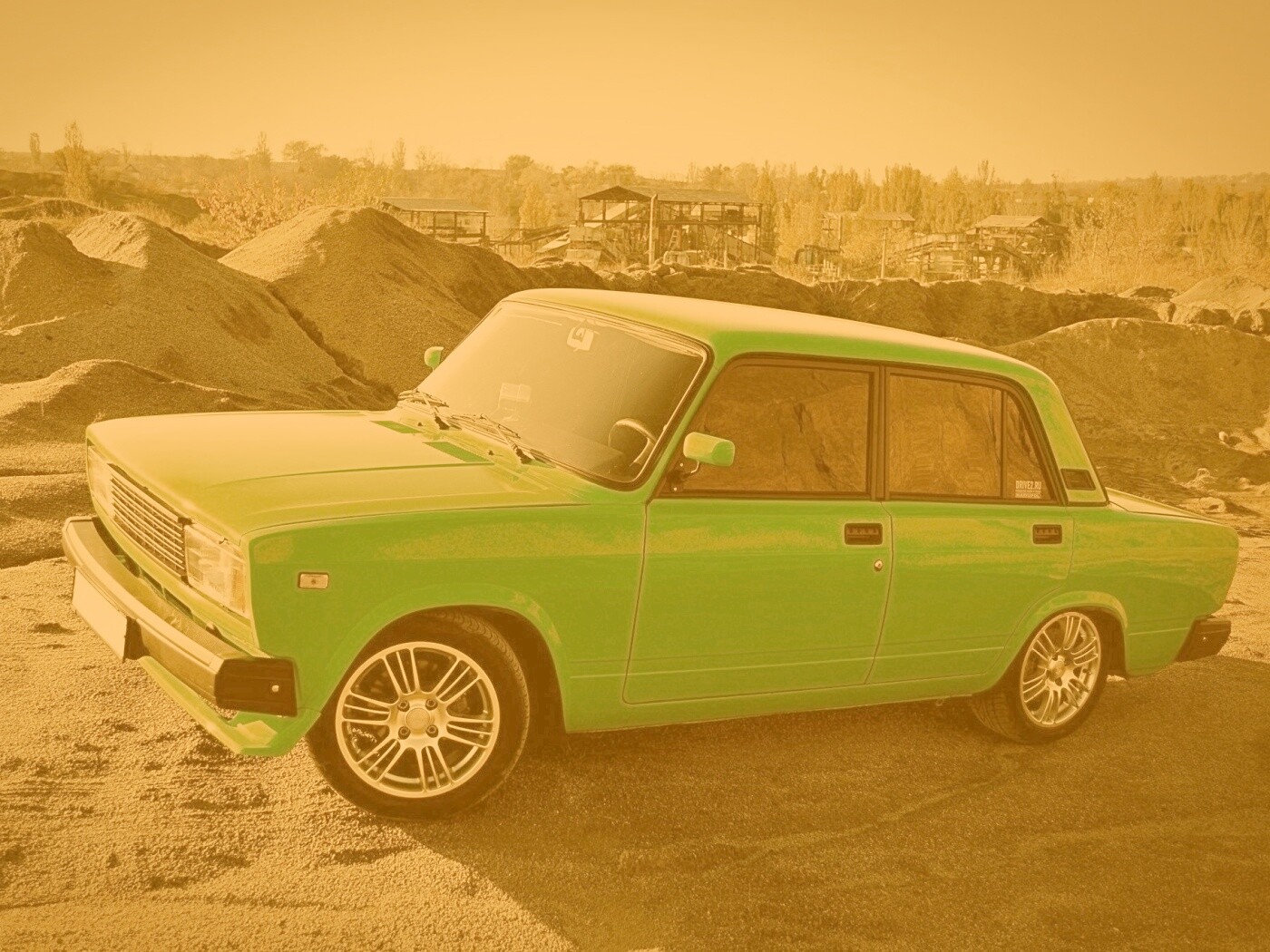 Кислотные жигули обои