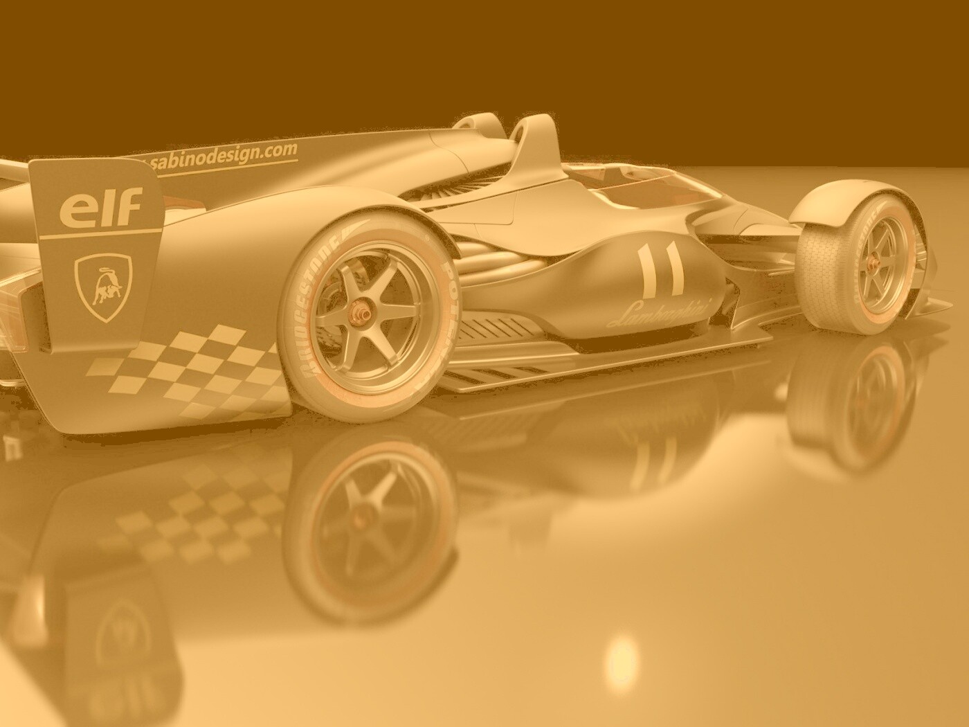 Болид Lamborghini обои