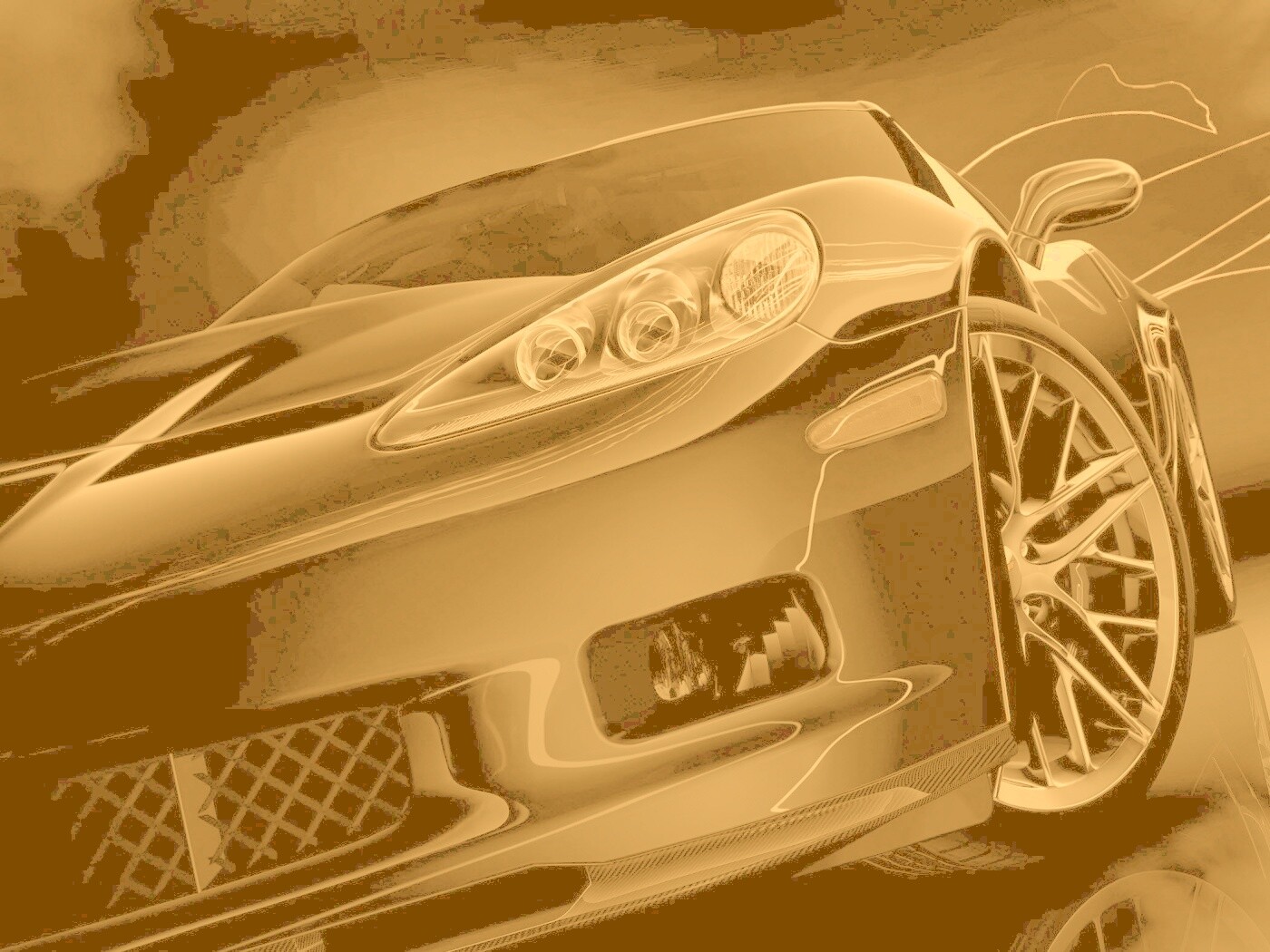 Чёрное авто обои