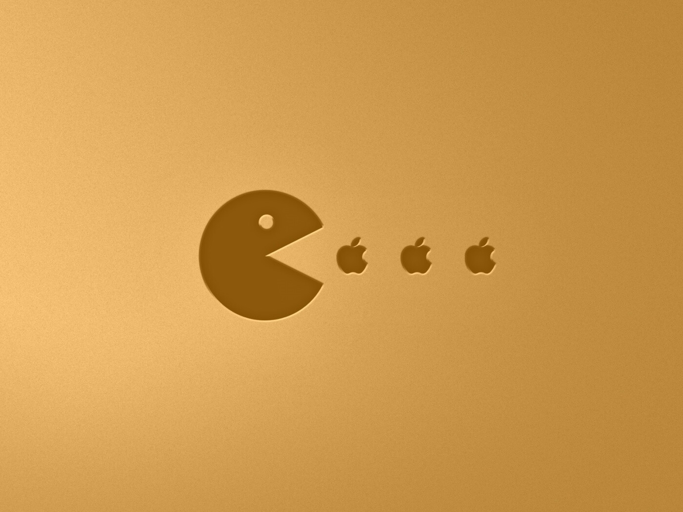 Пэкмен против Apple обои