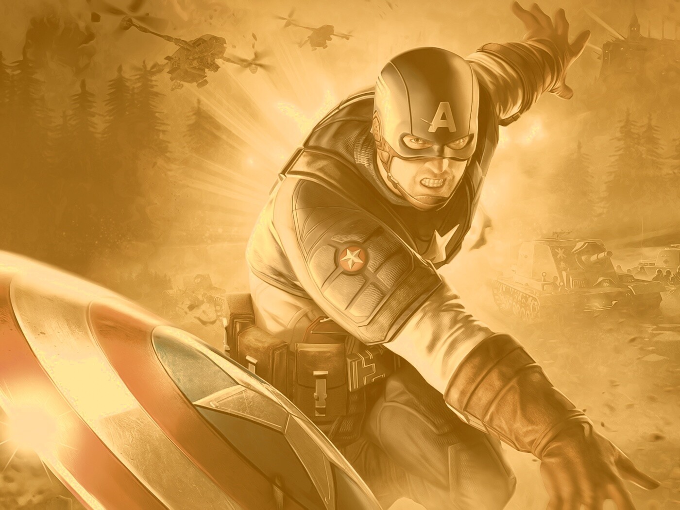 Капитан Америка обои