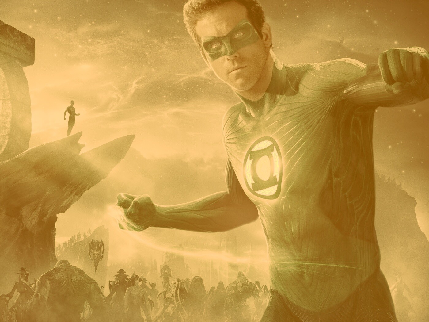 Зелёный фонарь обои