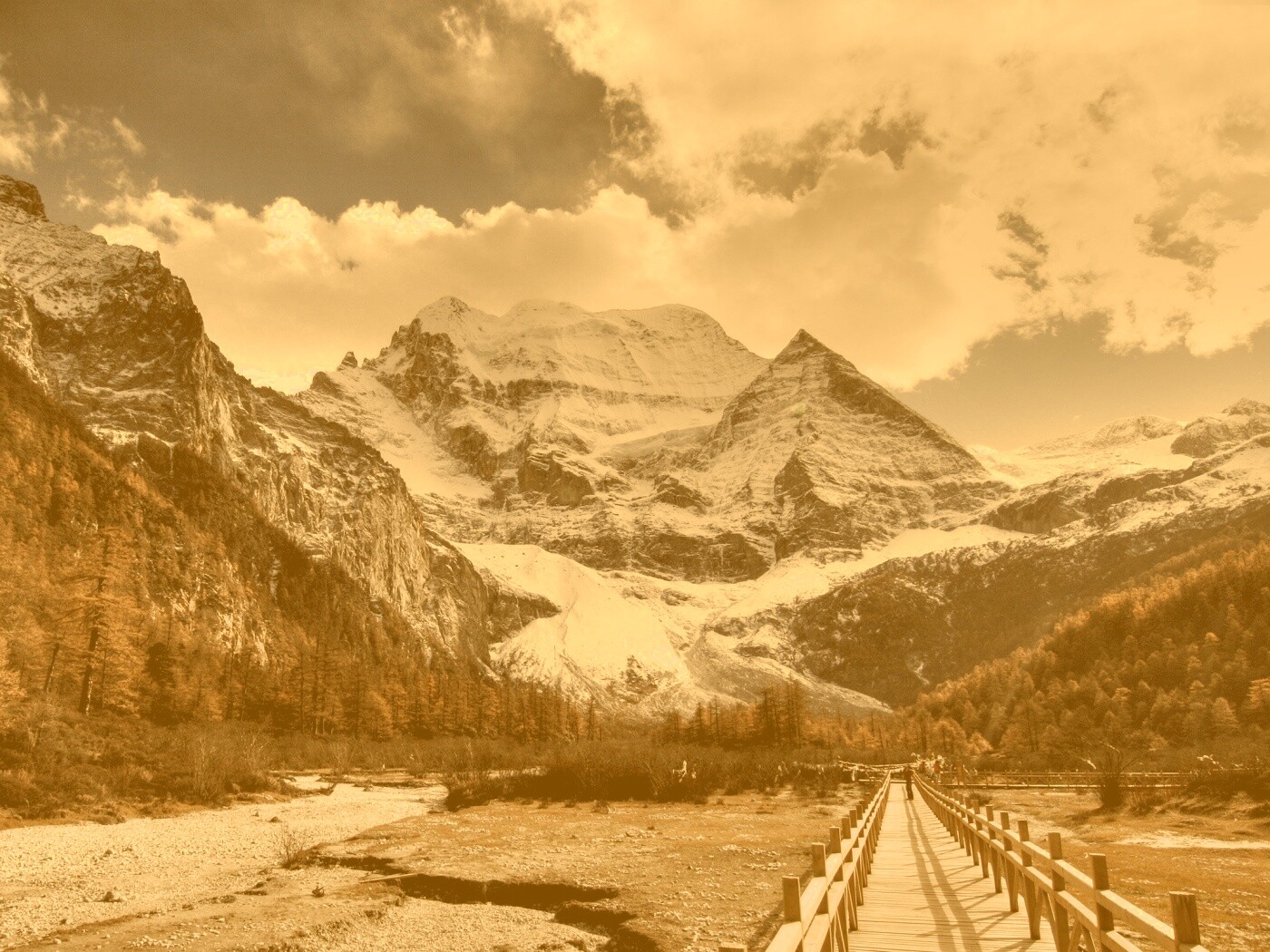 Дорога в горы обои