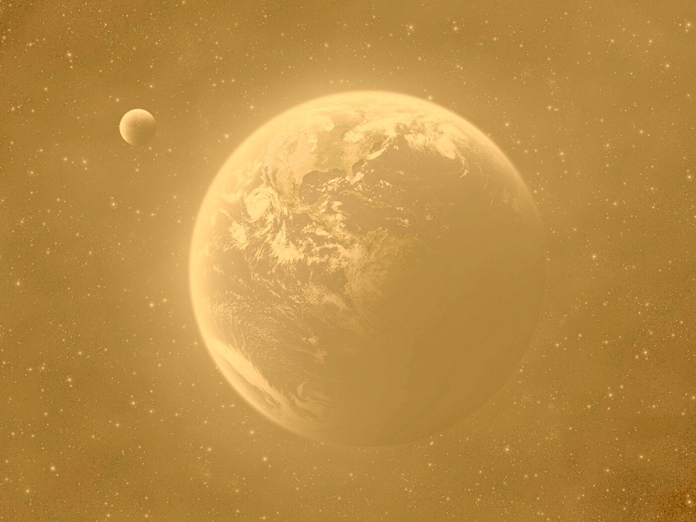 Вид Земли из космоса обои