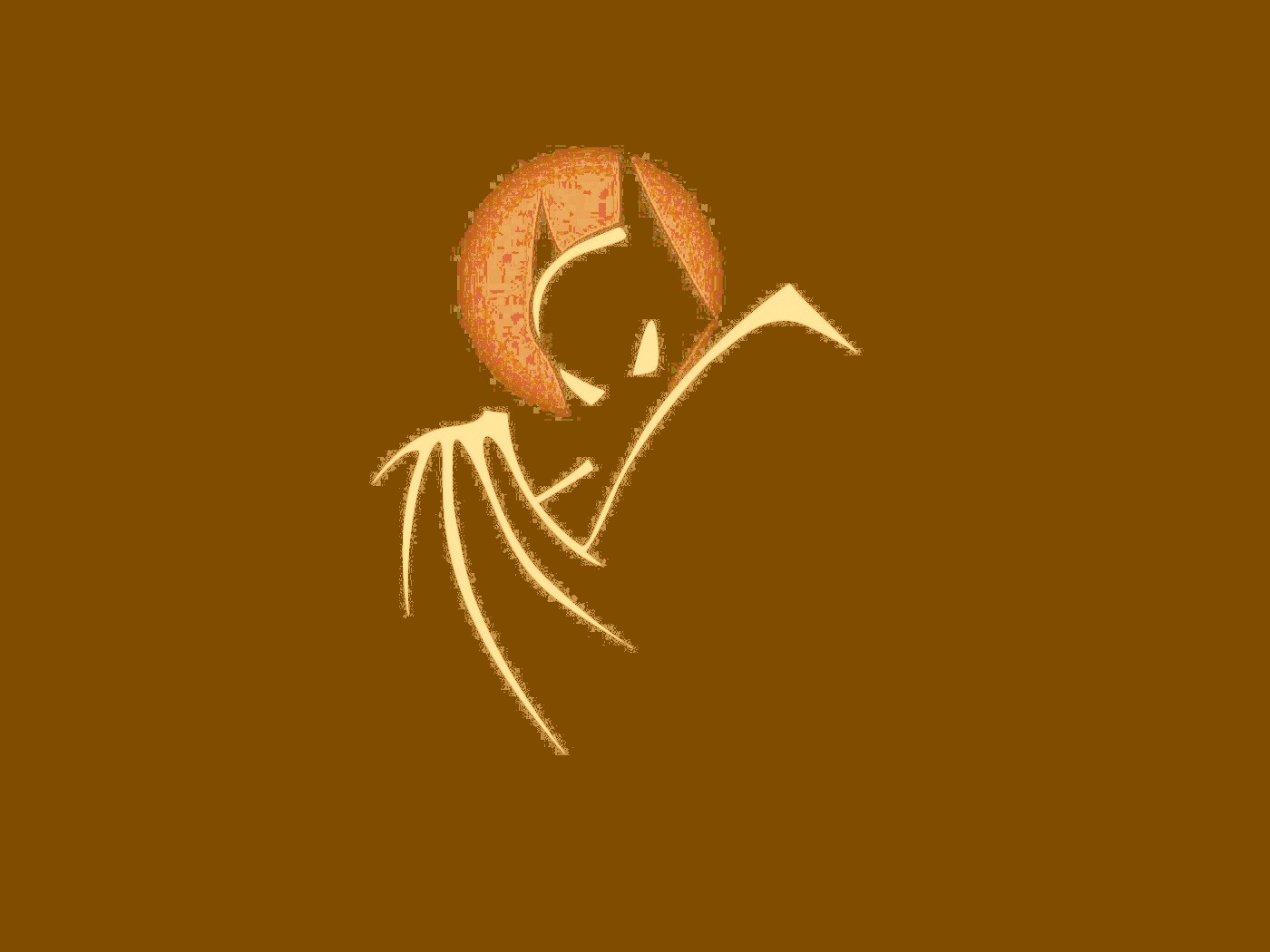 Логотип мультфильма о Бэтмене обои