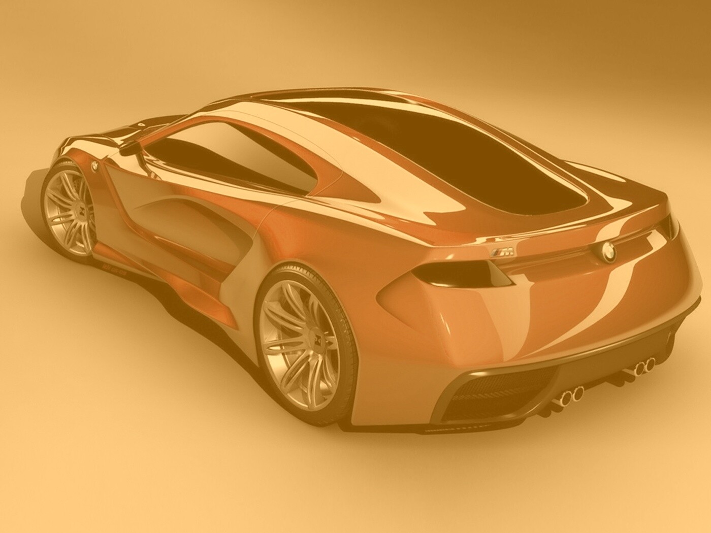 Красный концепт BMW обои