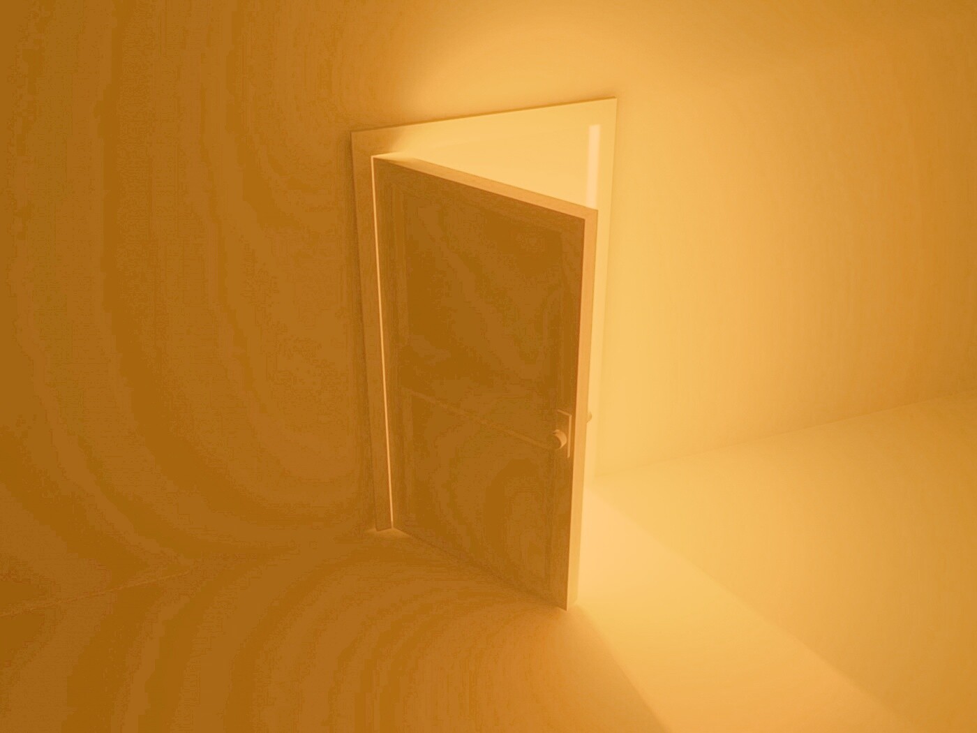Свет из-за открытой двери обои
