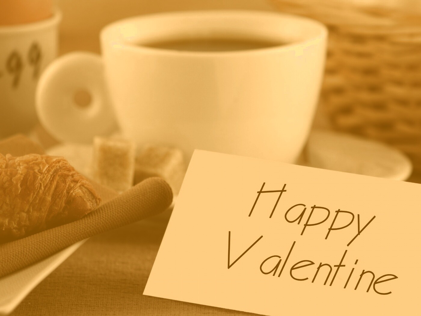 Завтрак на День Святого Валентина обои