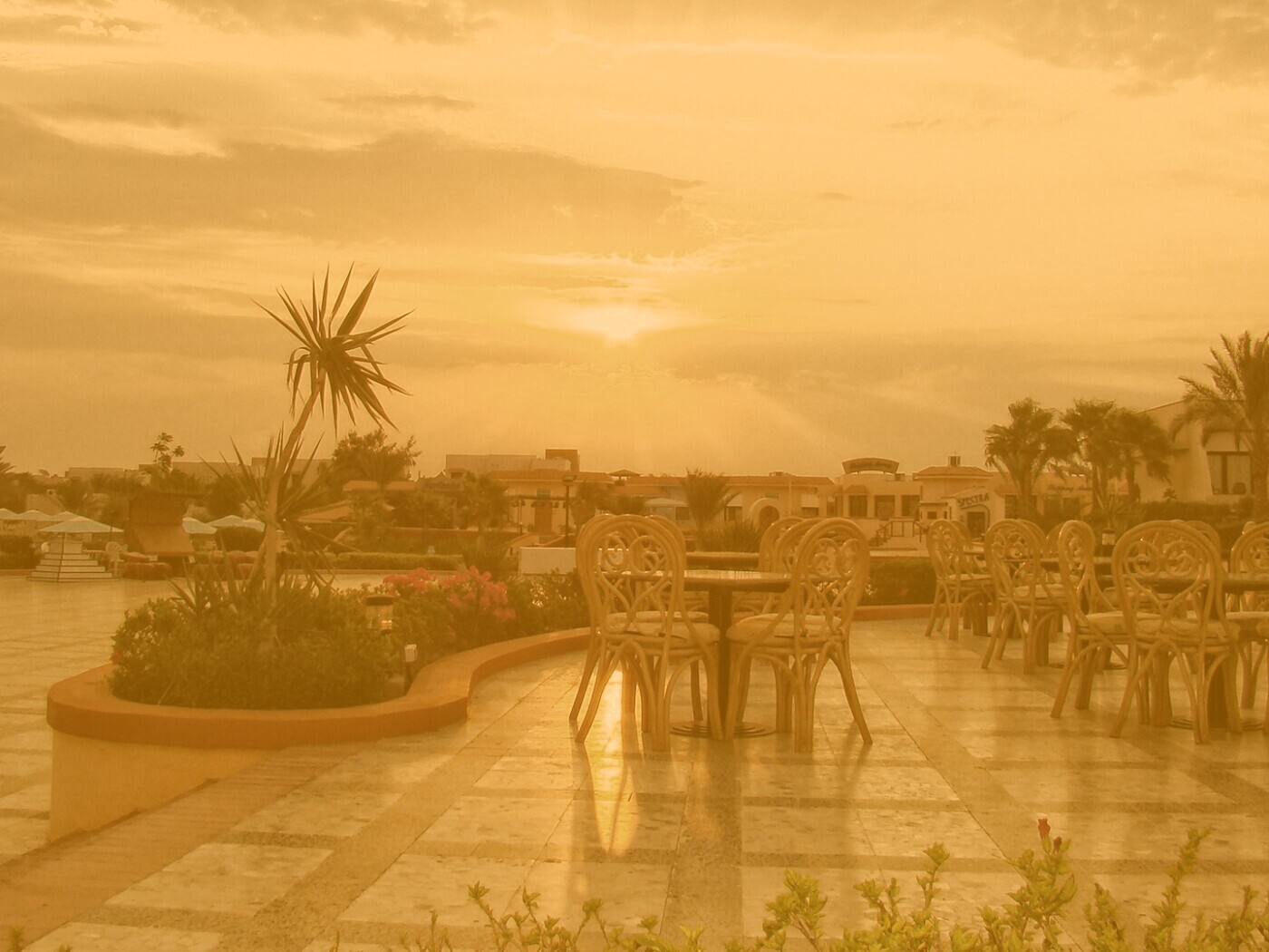 Закат в Хургаде обои