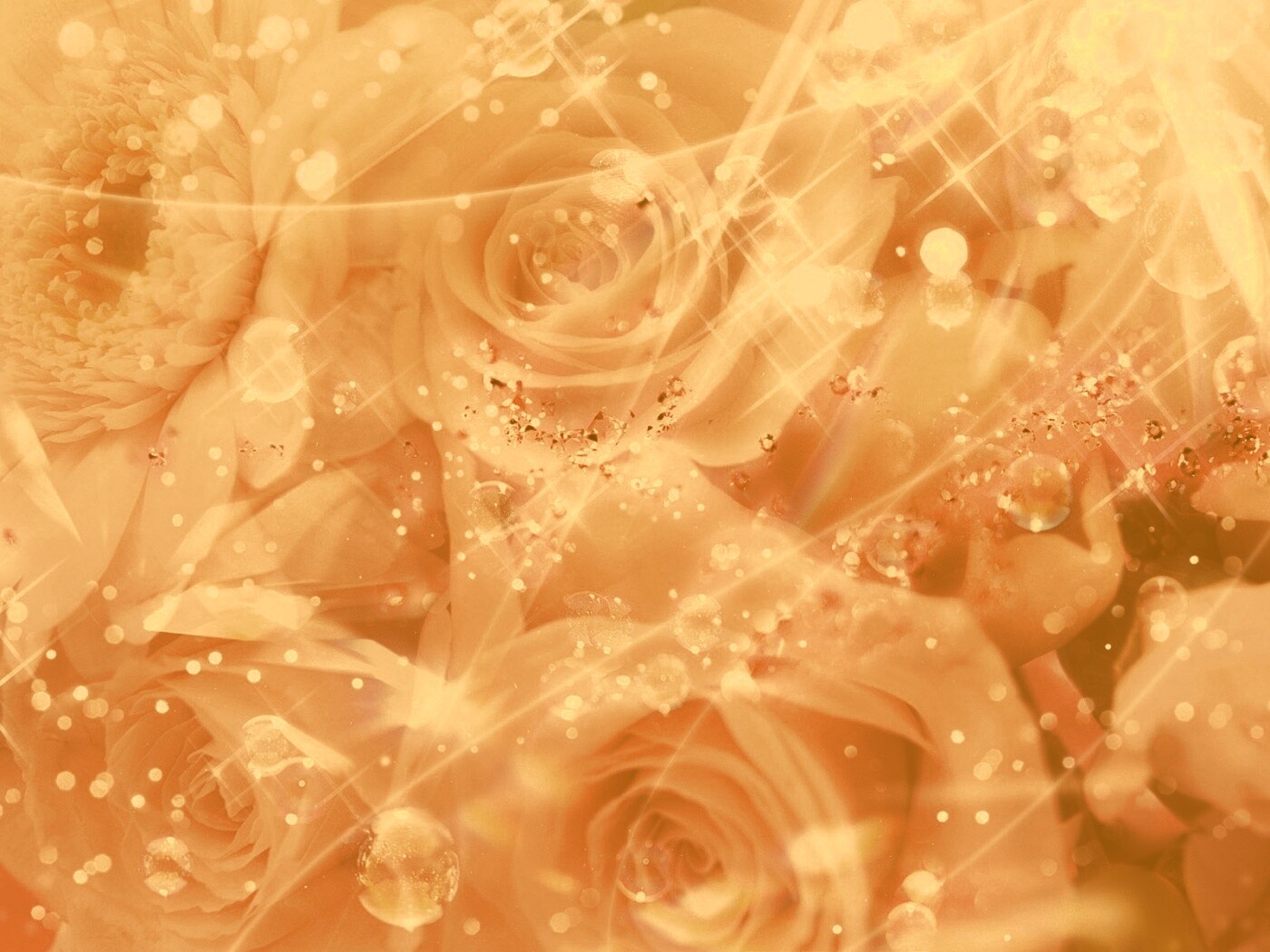 Розово-розовая абстракция с цветами обои