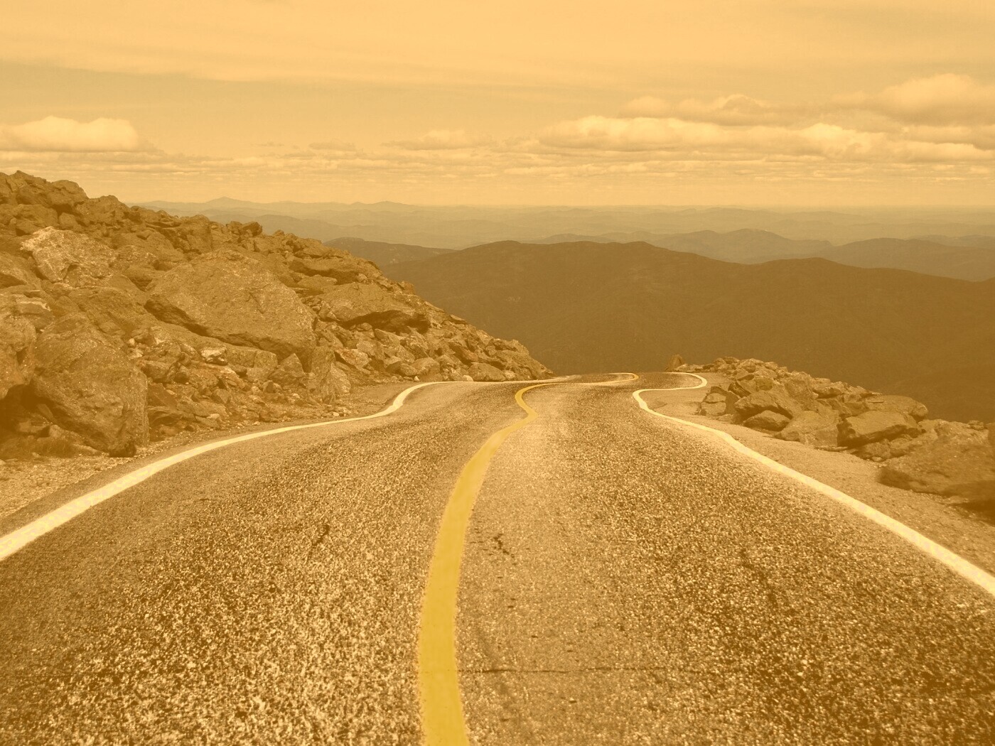 Горная дорога обои