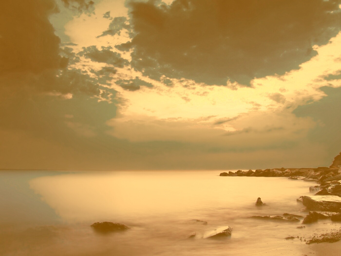 Загадочный свет обои