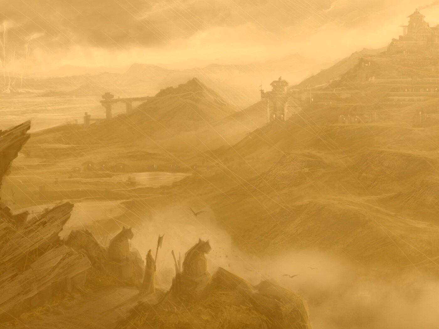 Пейзаж из Dragon Age 2 обои