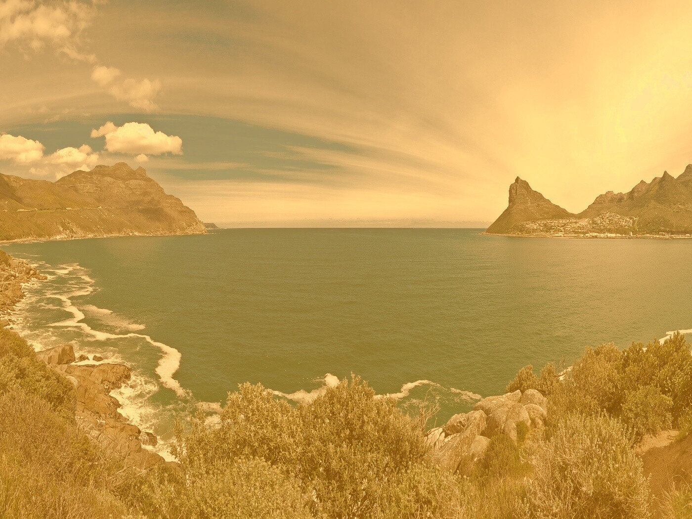 Красивая бухта обои