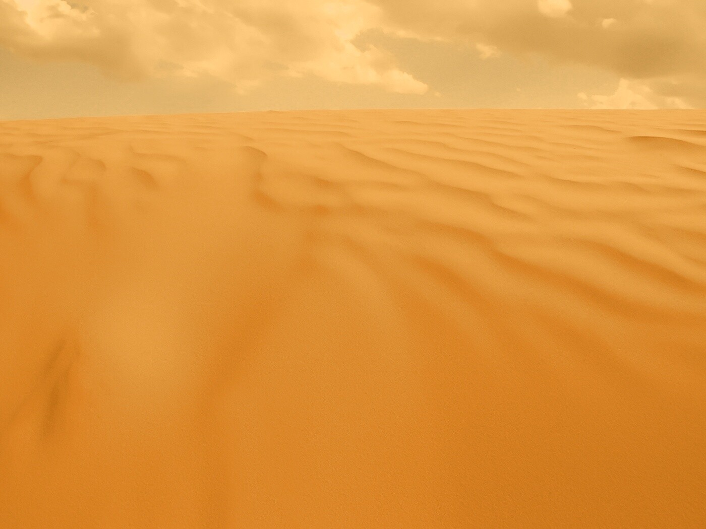 Оранжевые пески пустыни обои