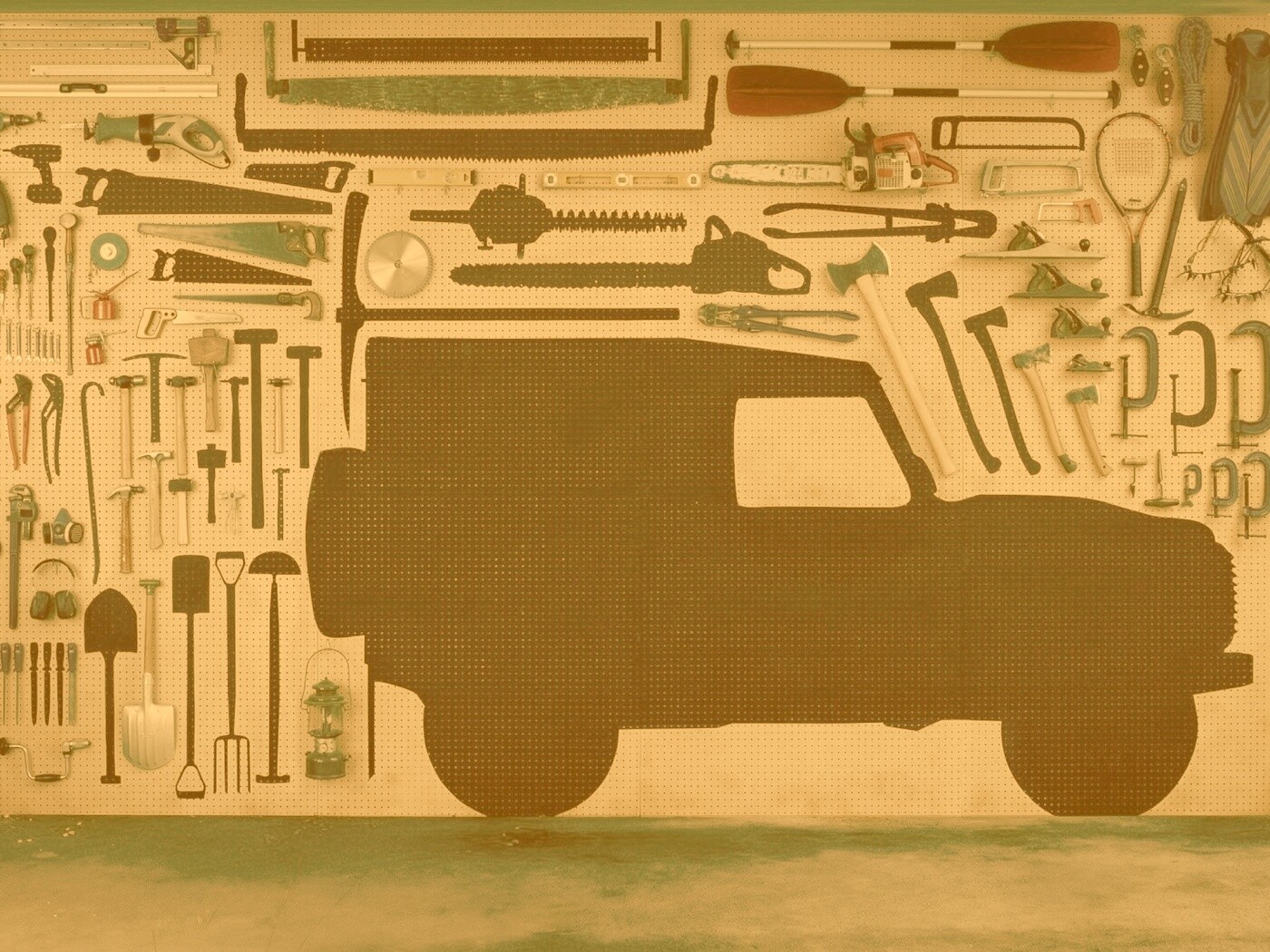 Типичный гараж обои