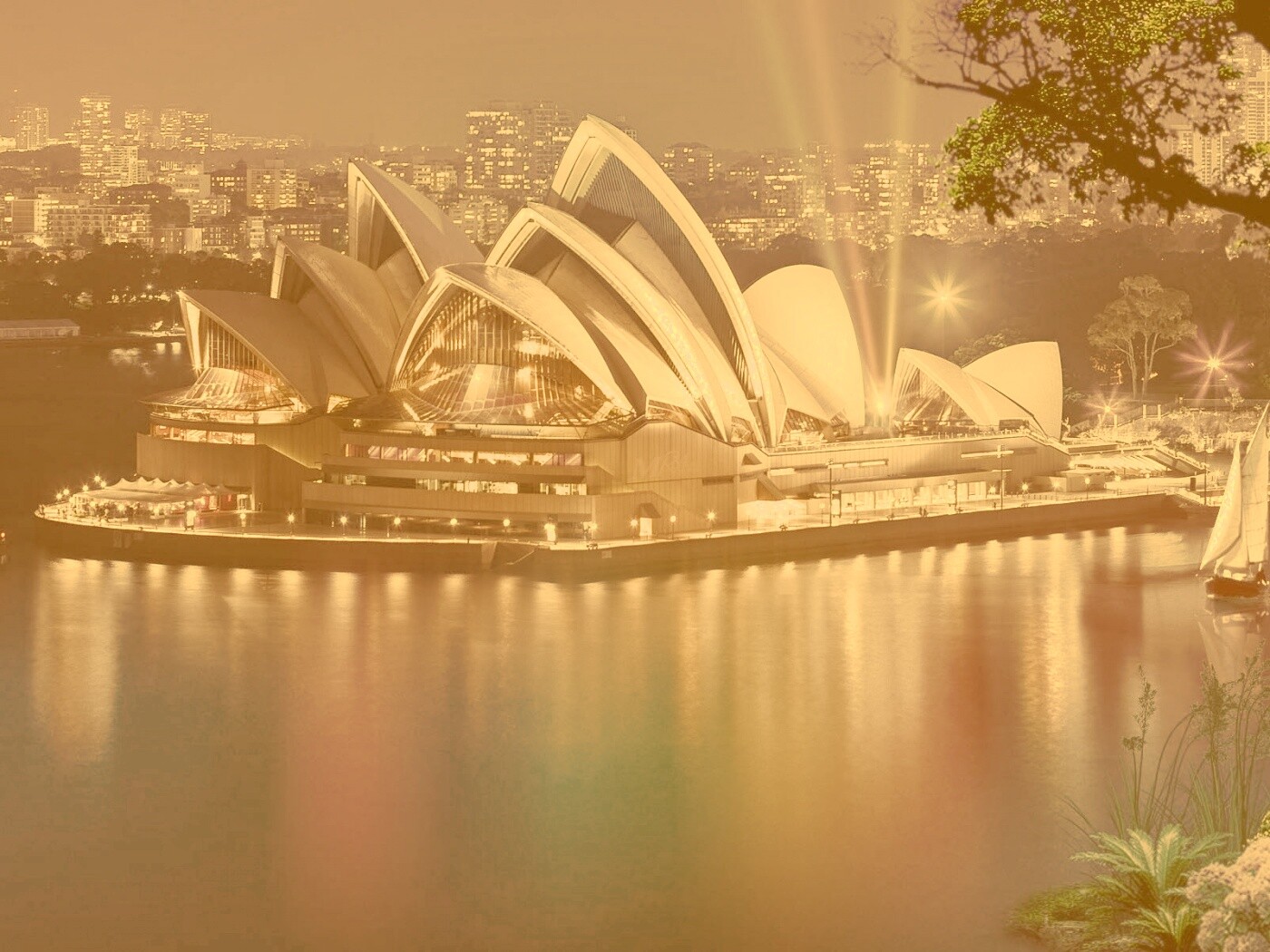 Здание оперного театра в Сиднее обои