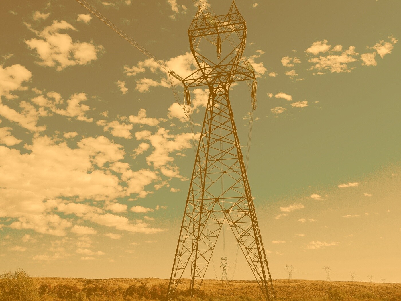 Линии электро передач обои