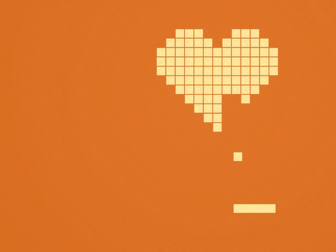 Уровень в виде сердца обои