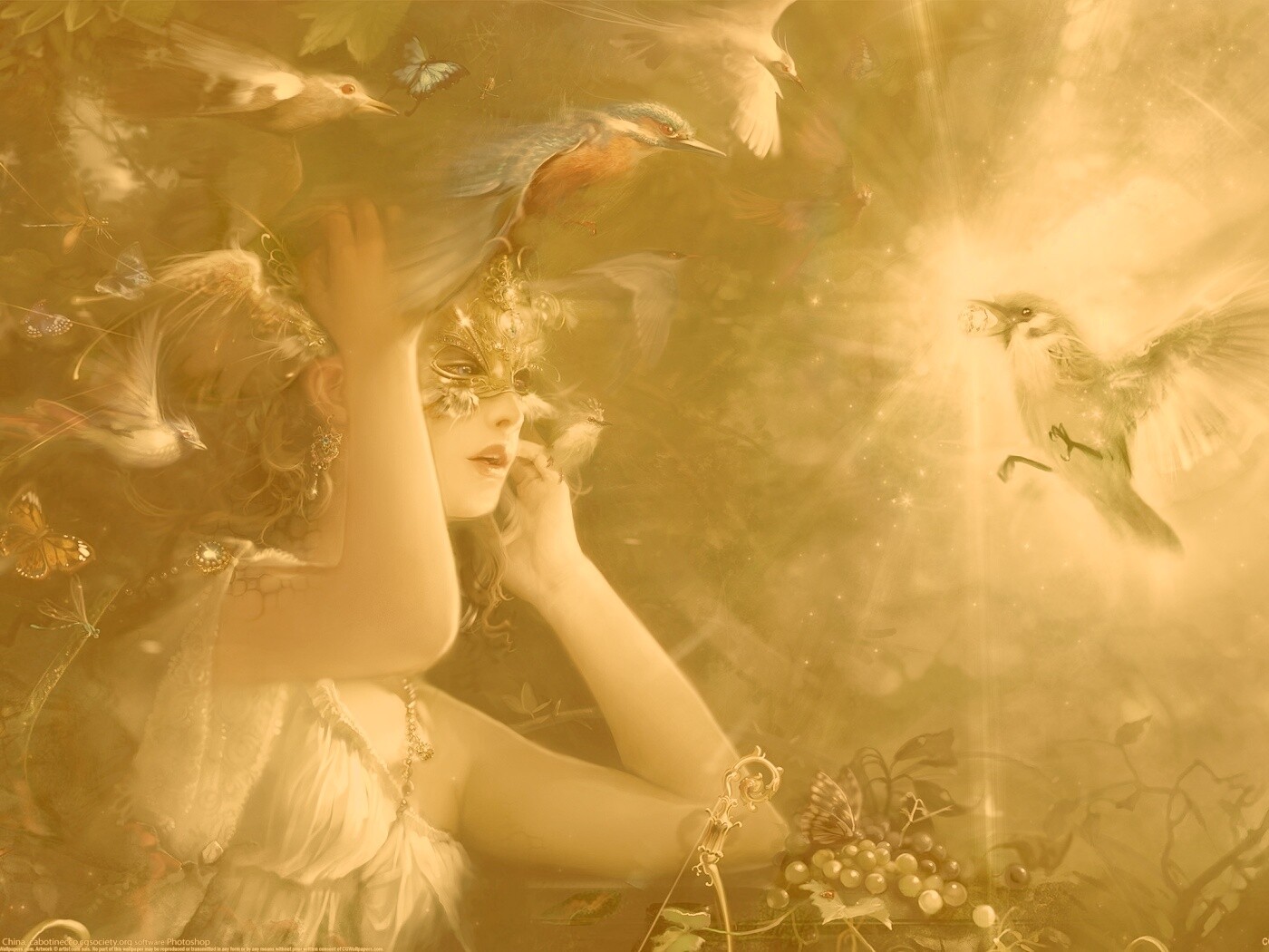 Птицы счастья обои