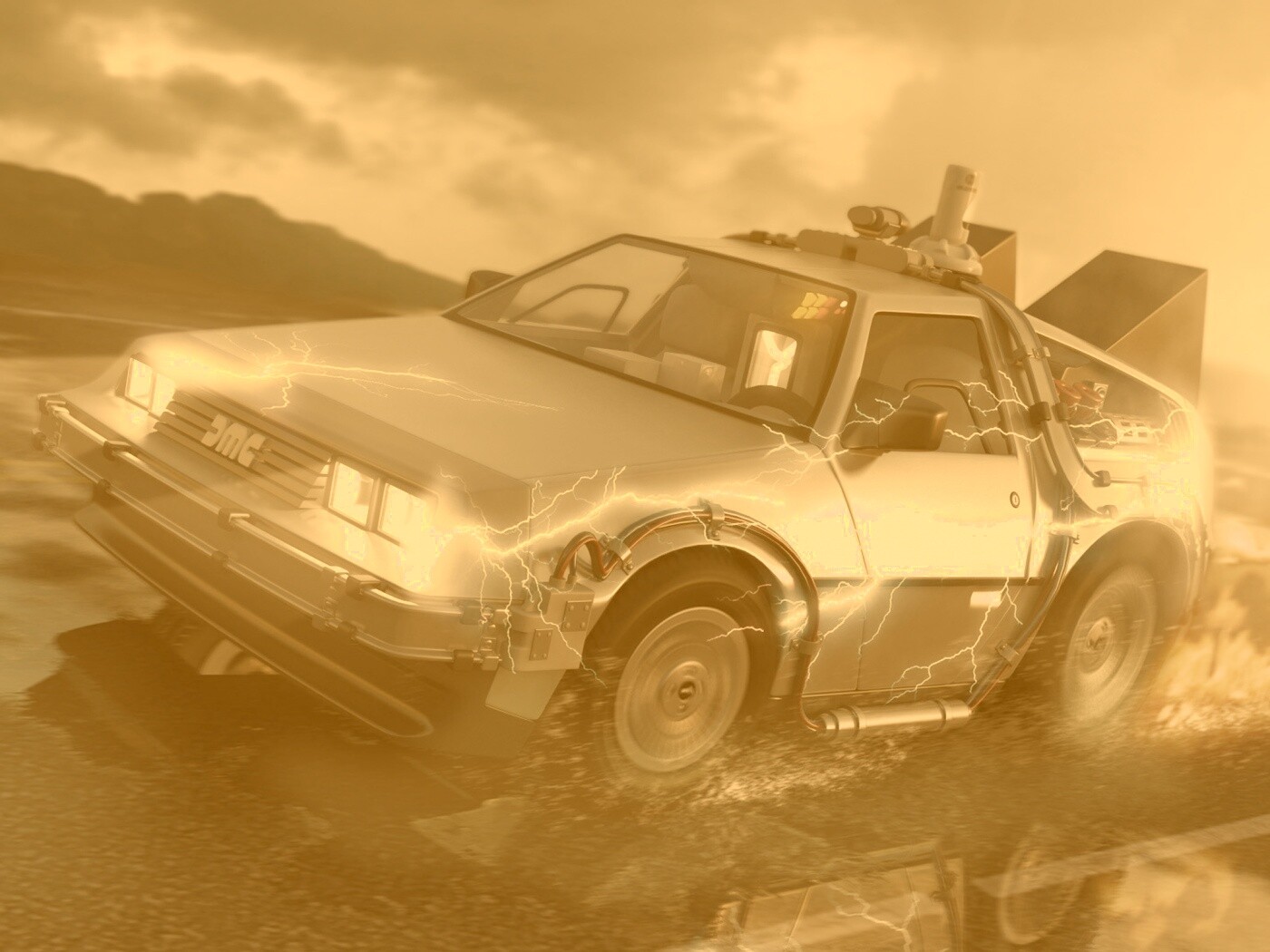 Машина времени обои