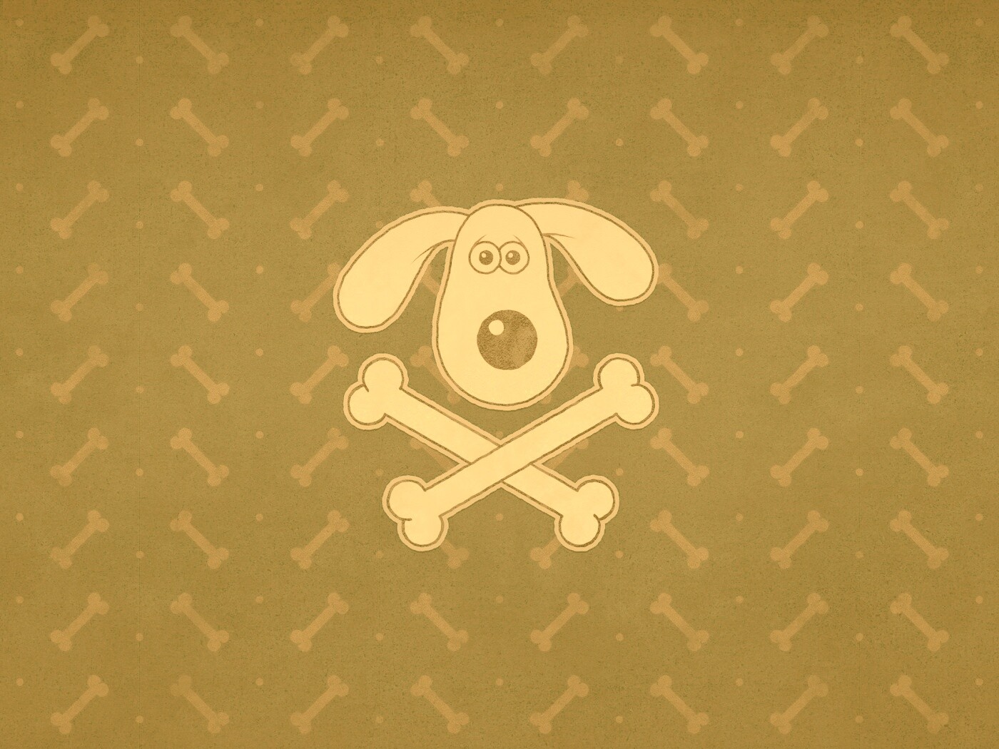 Громит и пересеченные кости обои