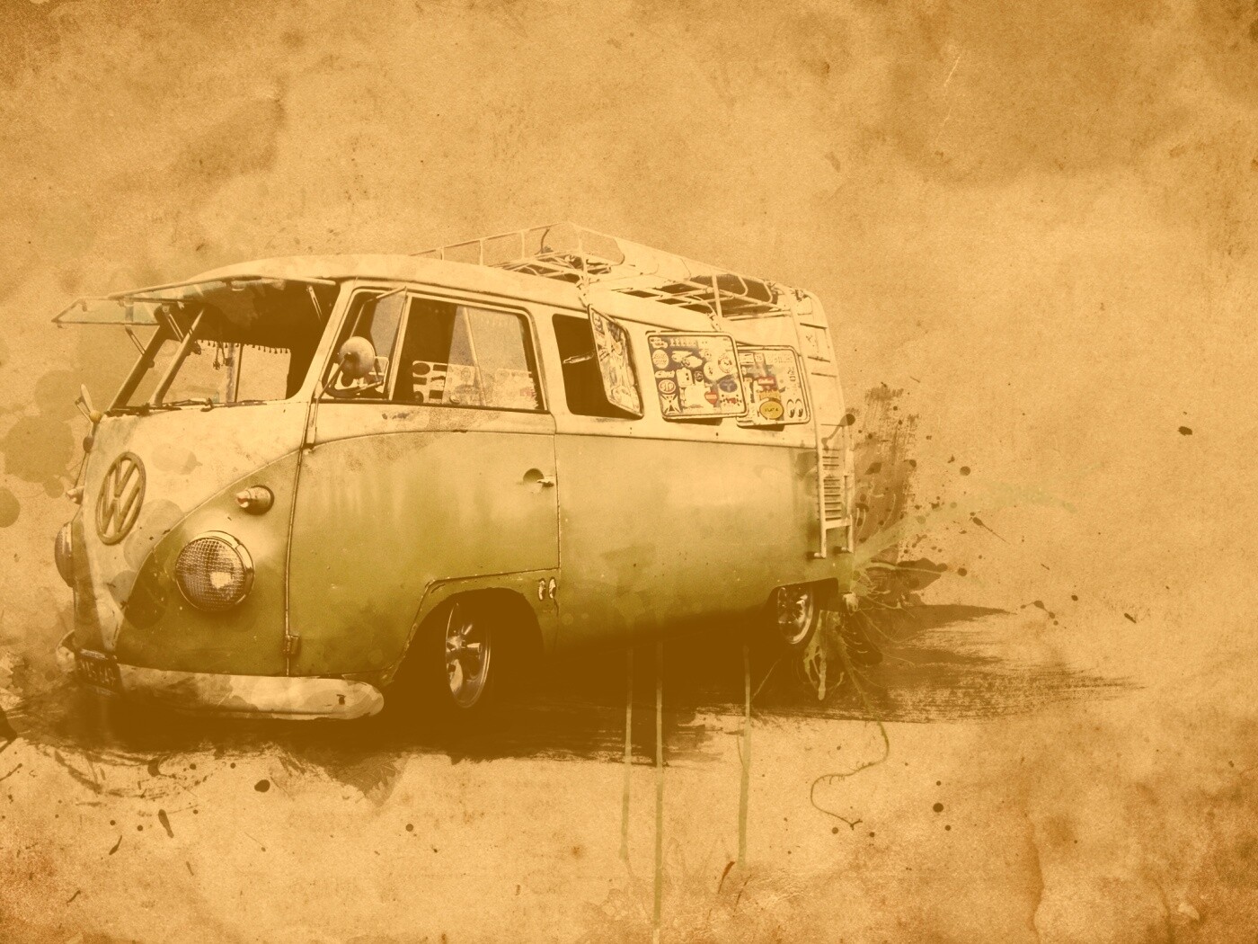 Фольксваген 56 года - лучший фургон для путешествий обои