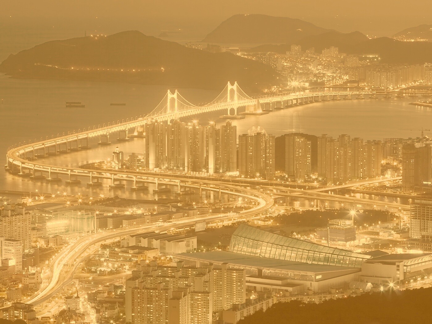 Ночной город обои