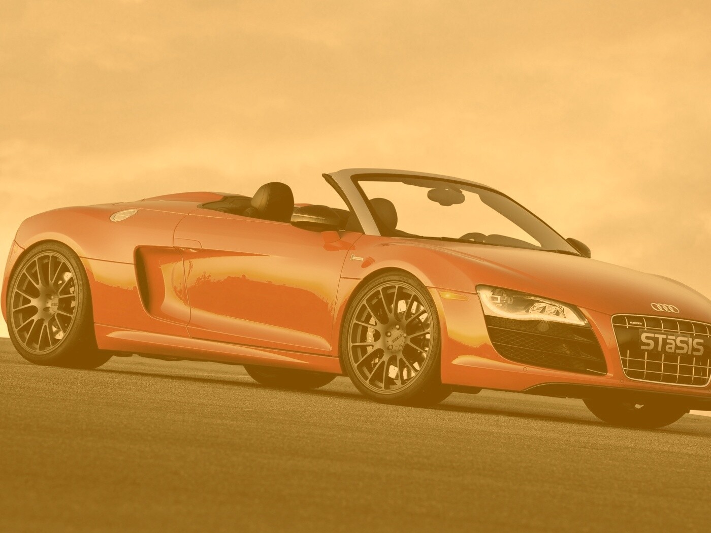 Красная Audi обои