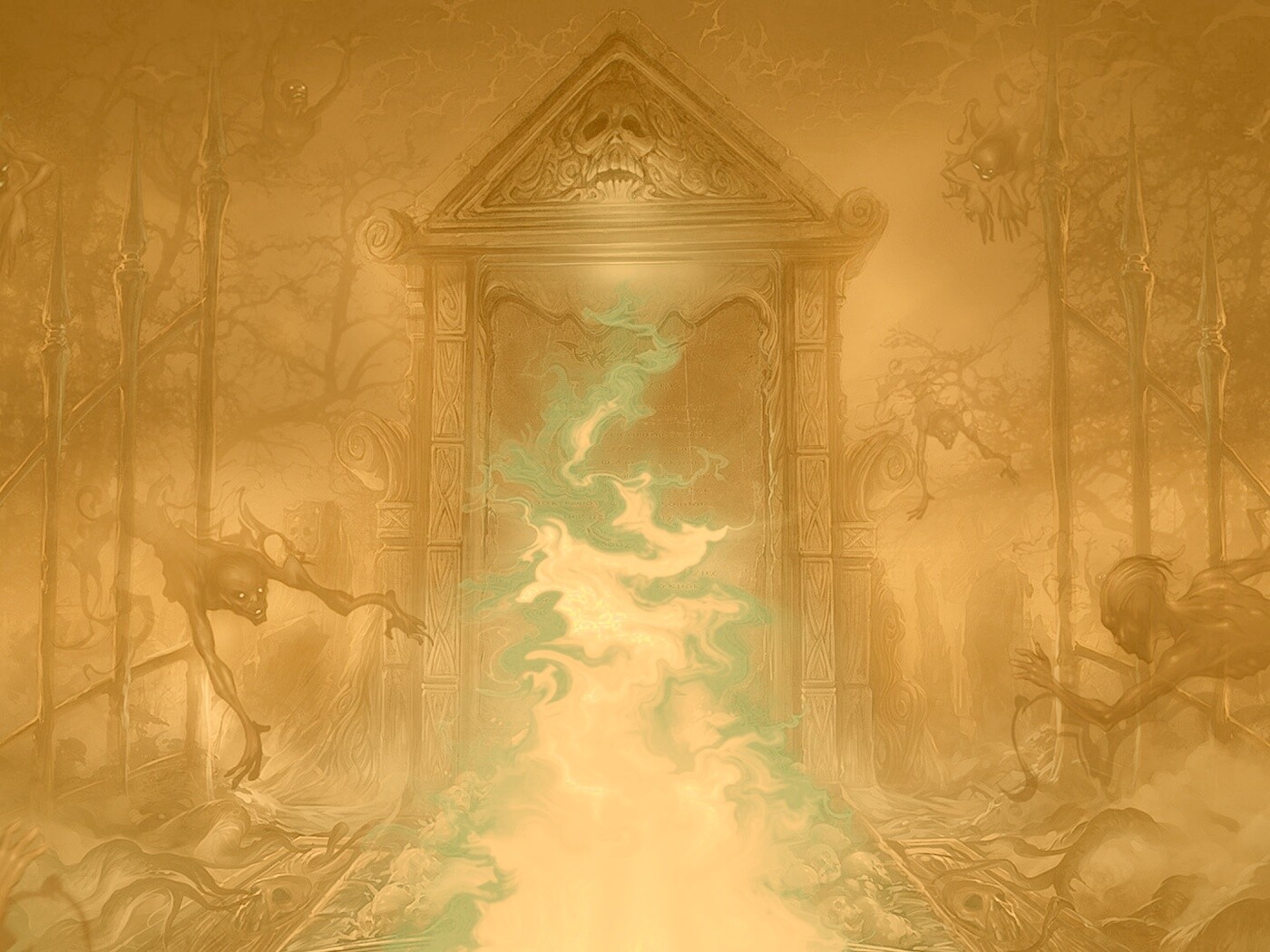 Демонические врата обои