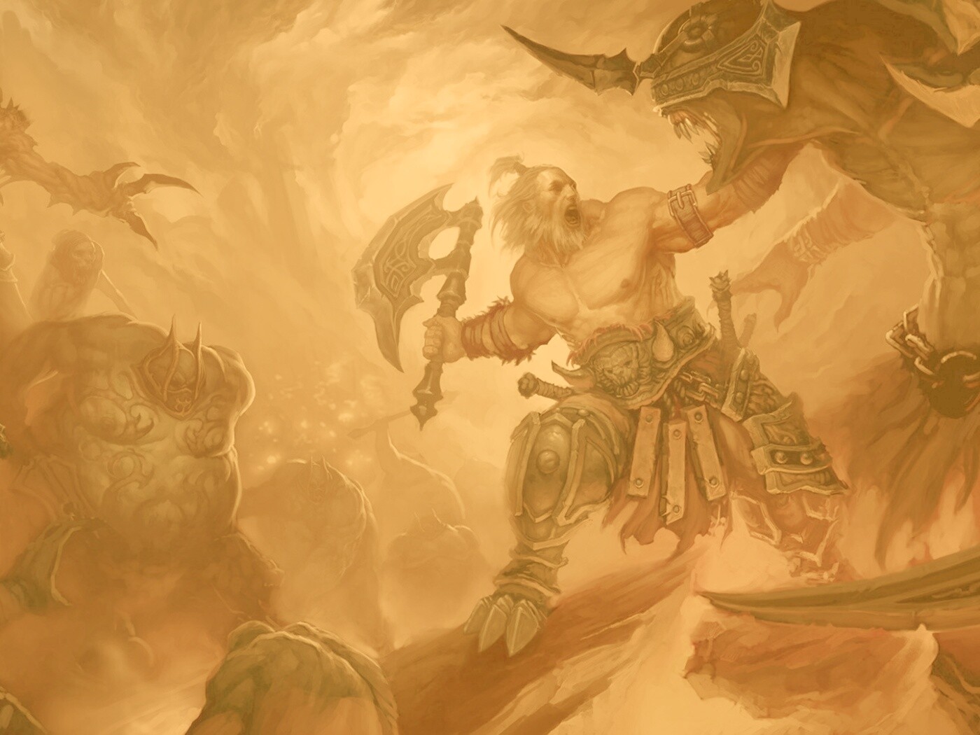 Варвар из Diablo 3 обои