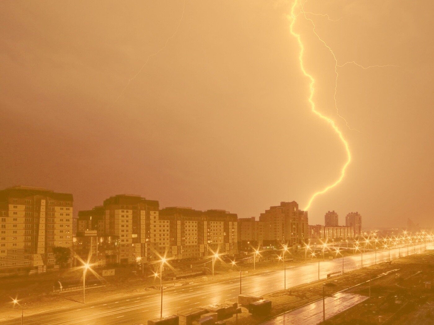 Молния обои