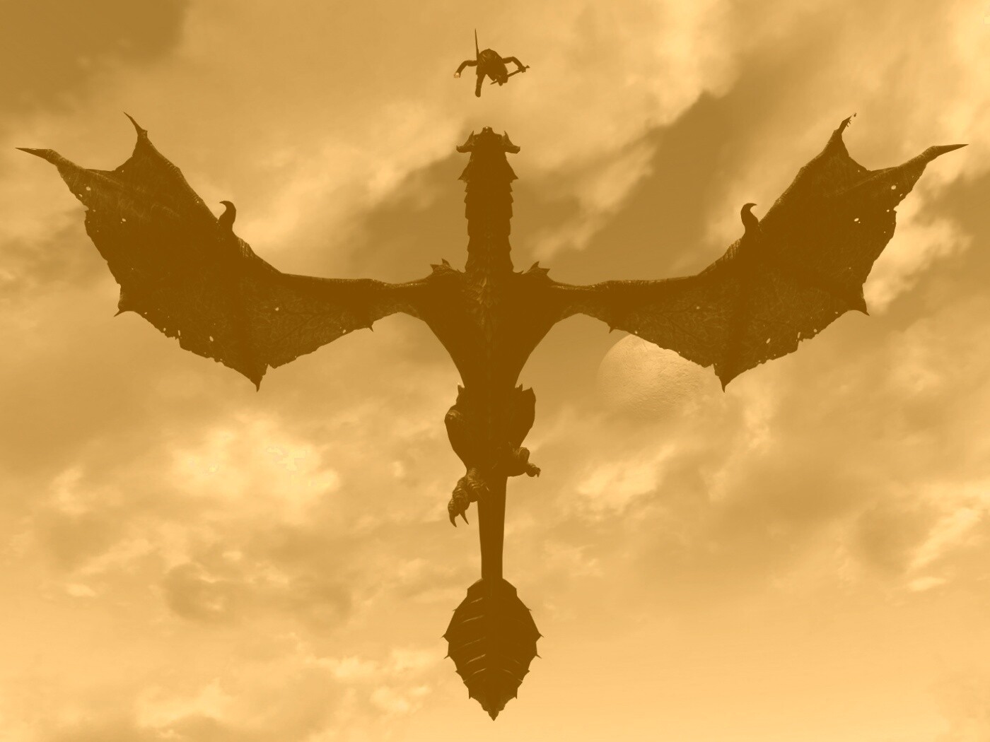 Нападающий дракон обои