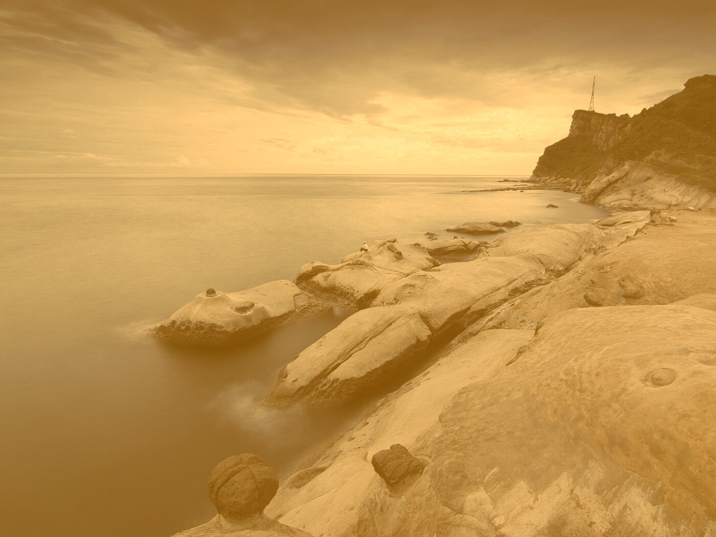 Замерзший мыс где-то там обои