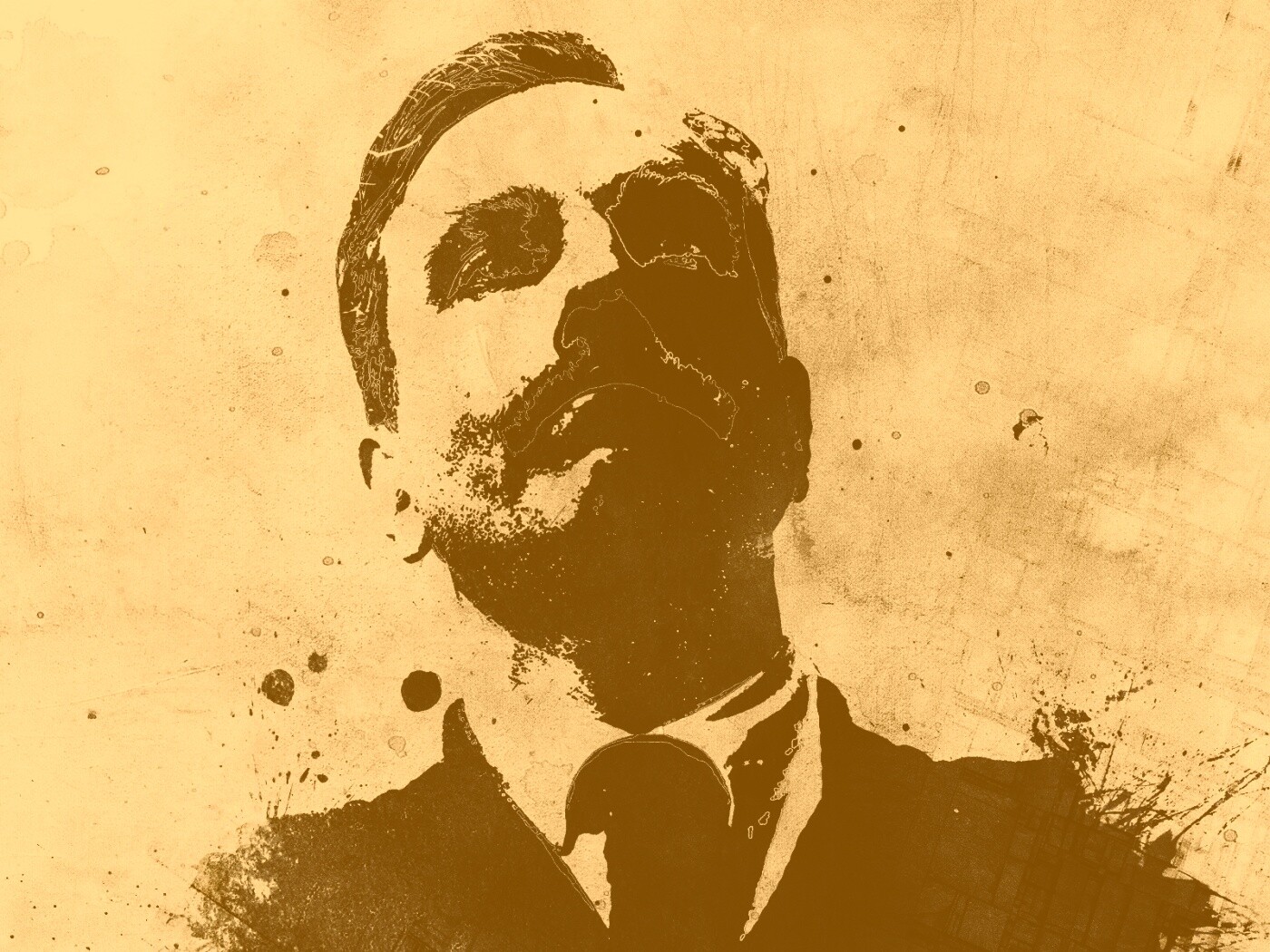 Мужчина в костюме обои