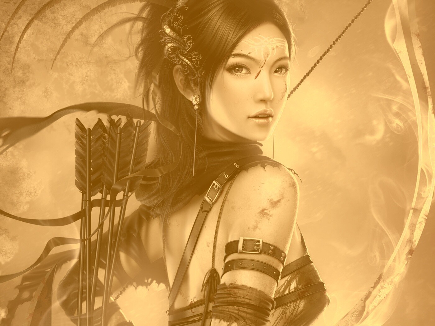 Лучница обои