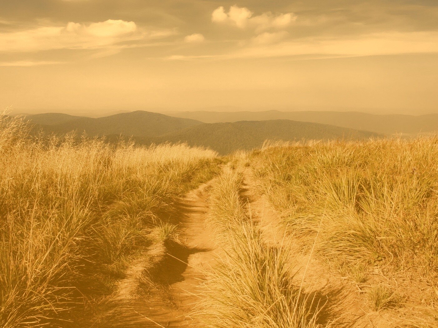 Дорога высоко в горах обои