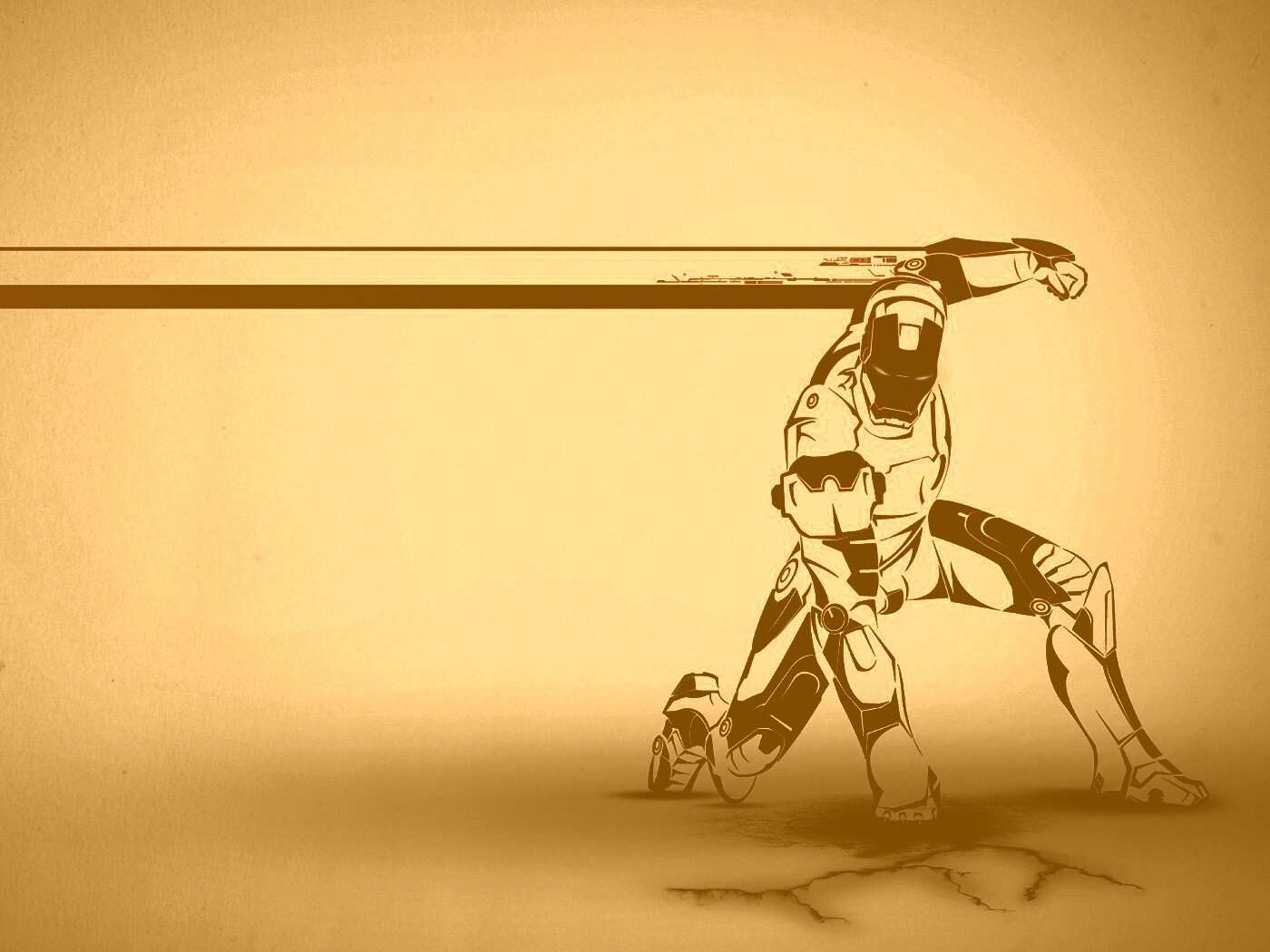 Векторный Железный Человек обои