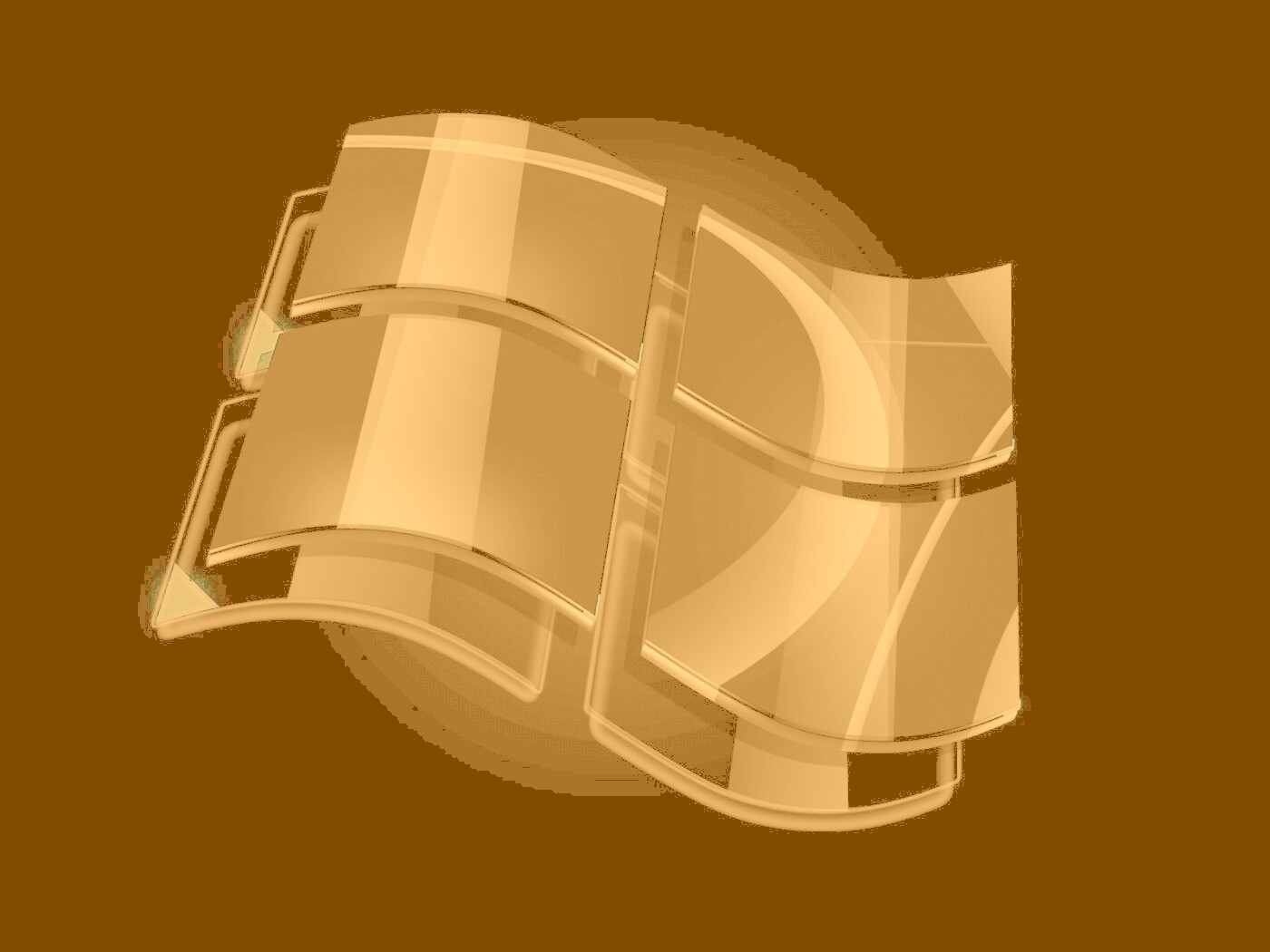 Стеклянный логотип Windows обои