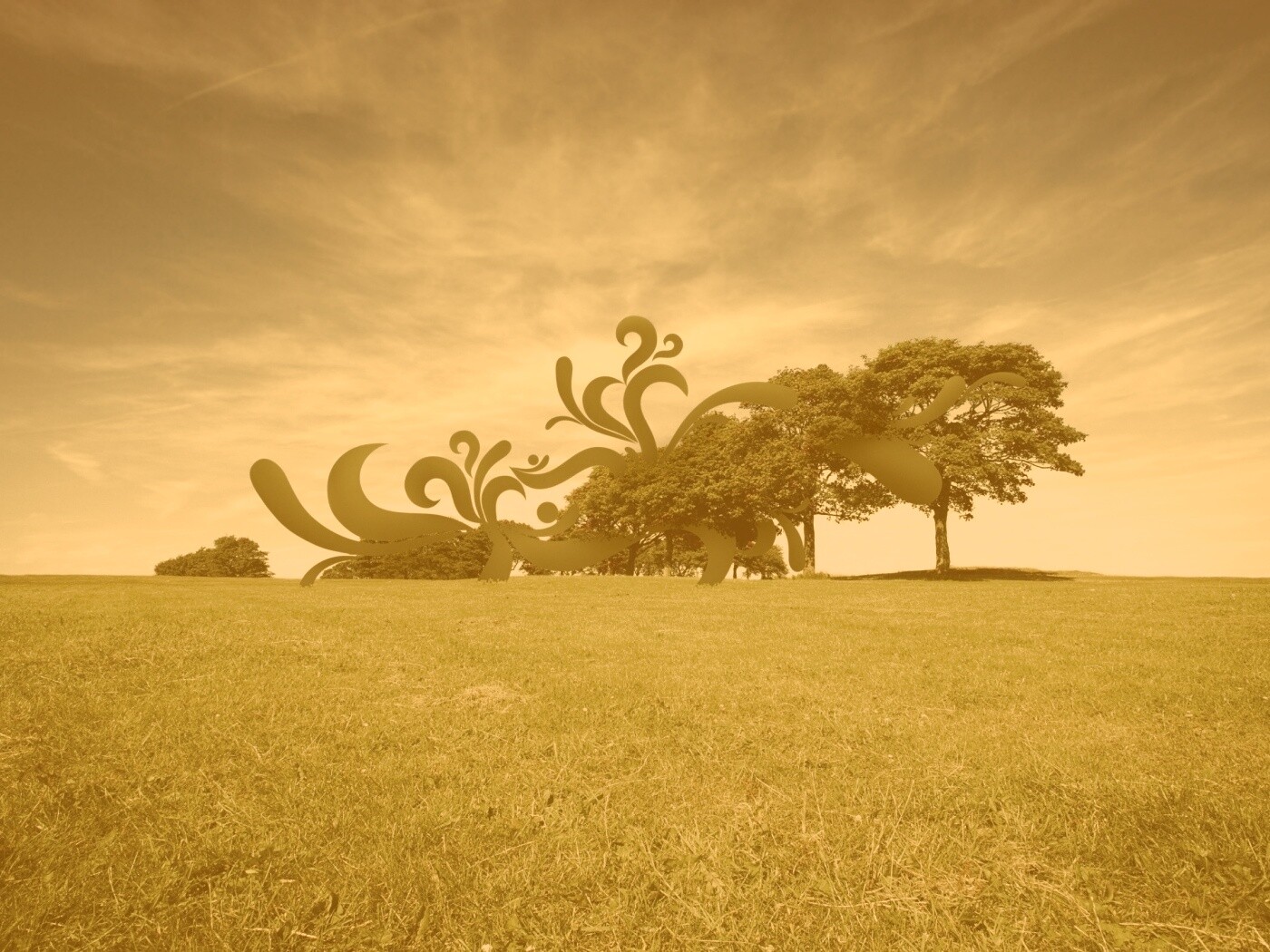 На равнине обои