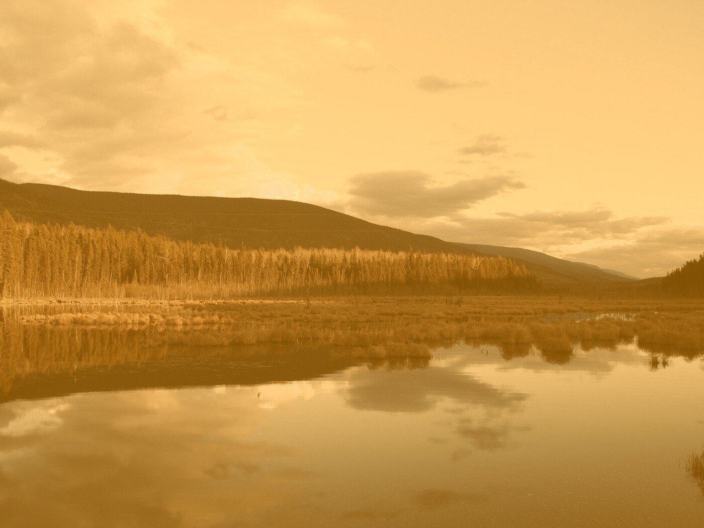 Осеннее озеро обои