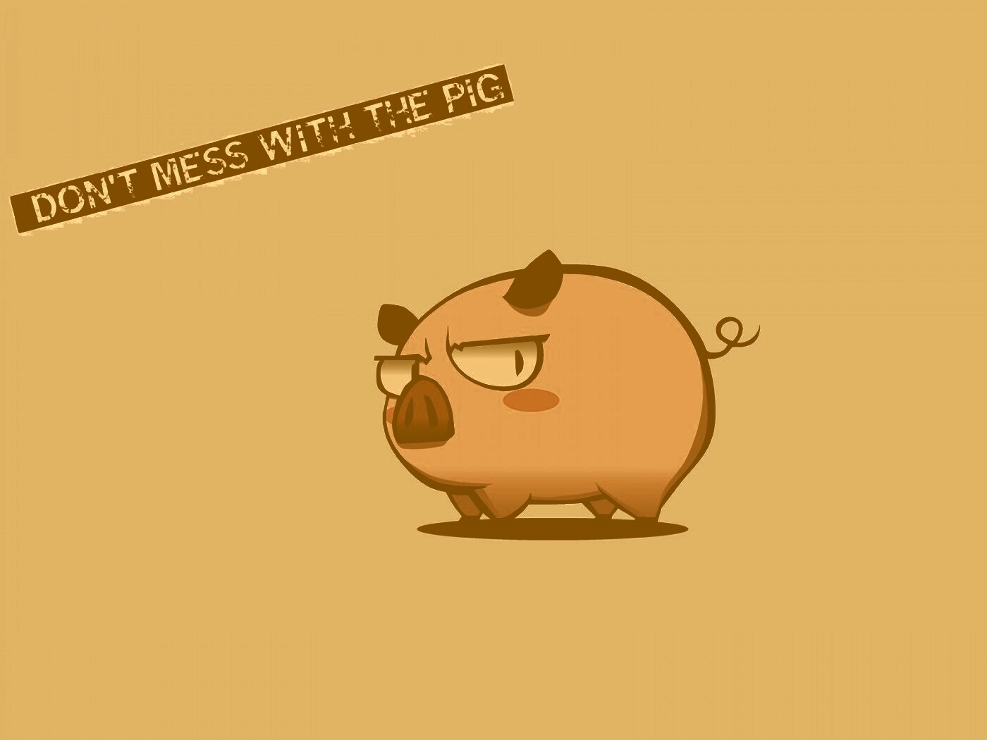 Не путайся со свиньей обои