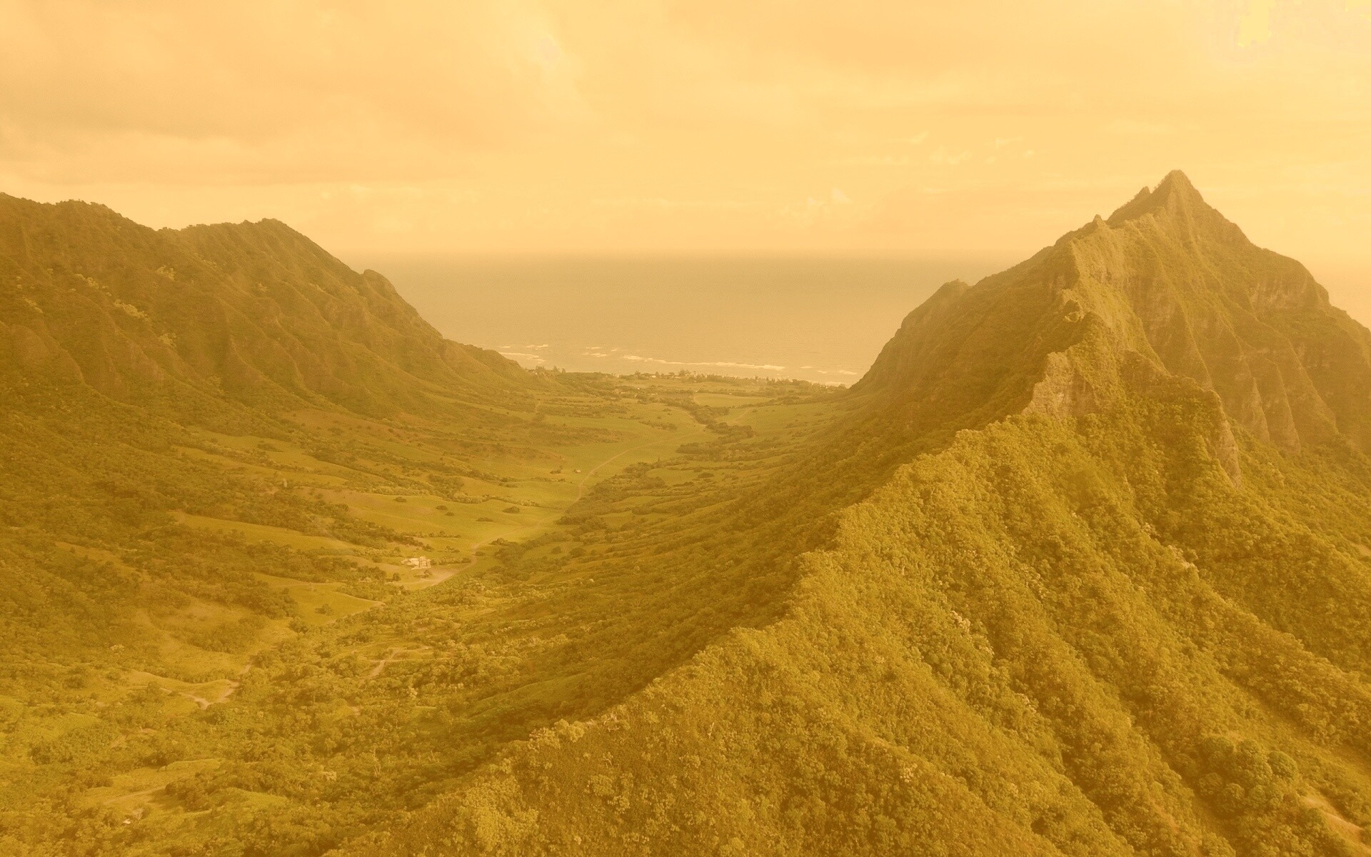 Горный хребет обои