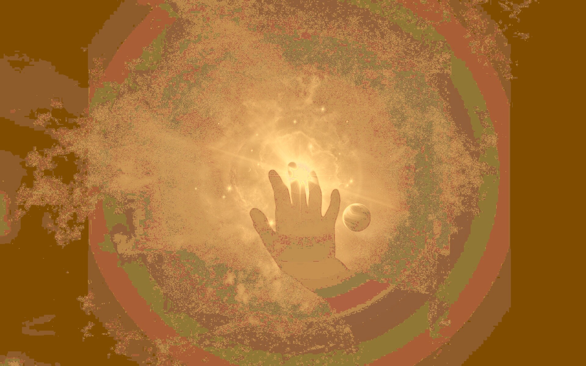 Прикосновение к вселенной обои