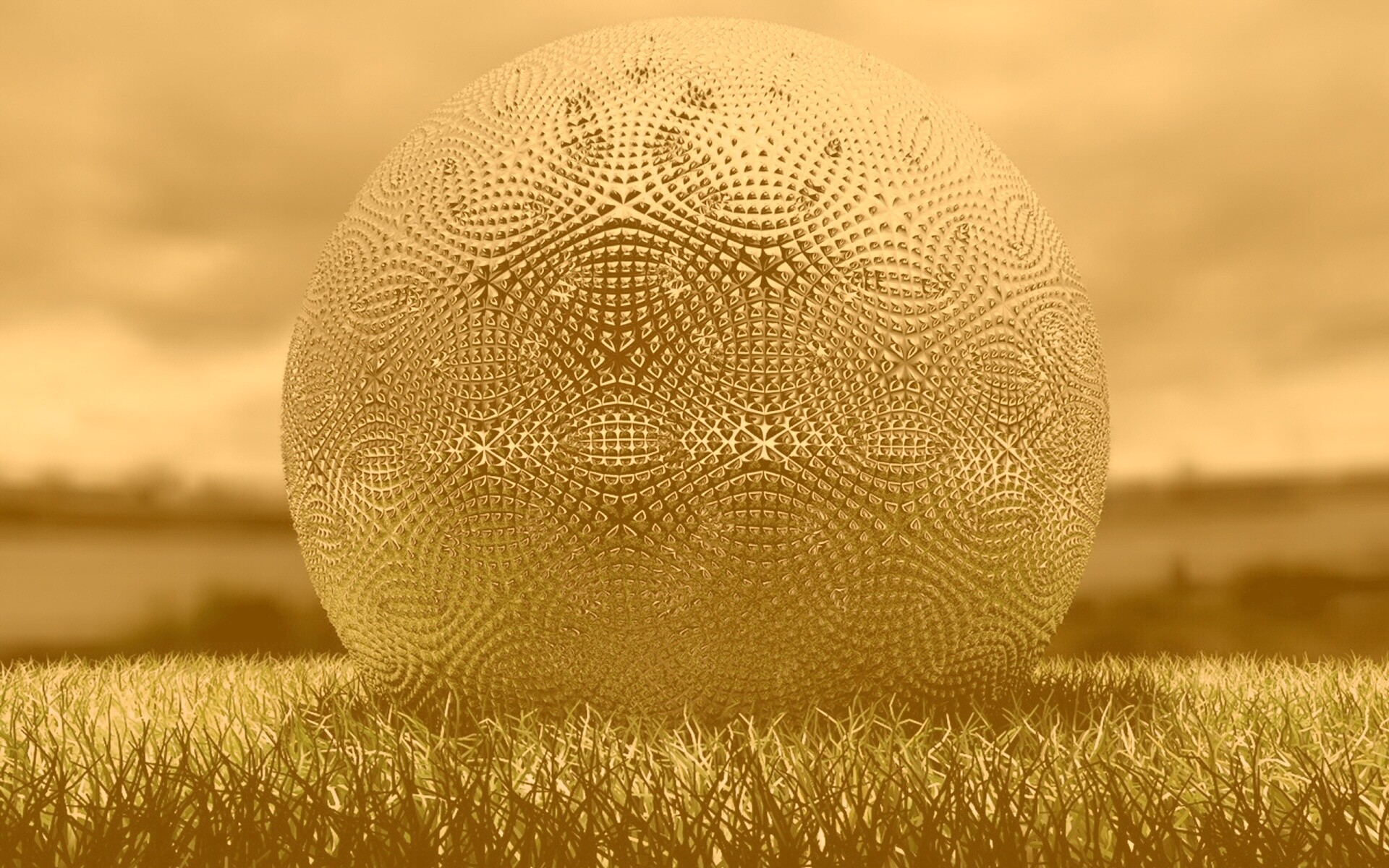 Металлический мяч для гольфа обои