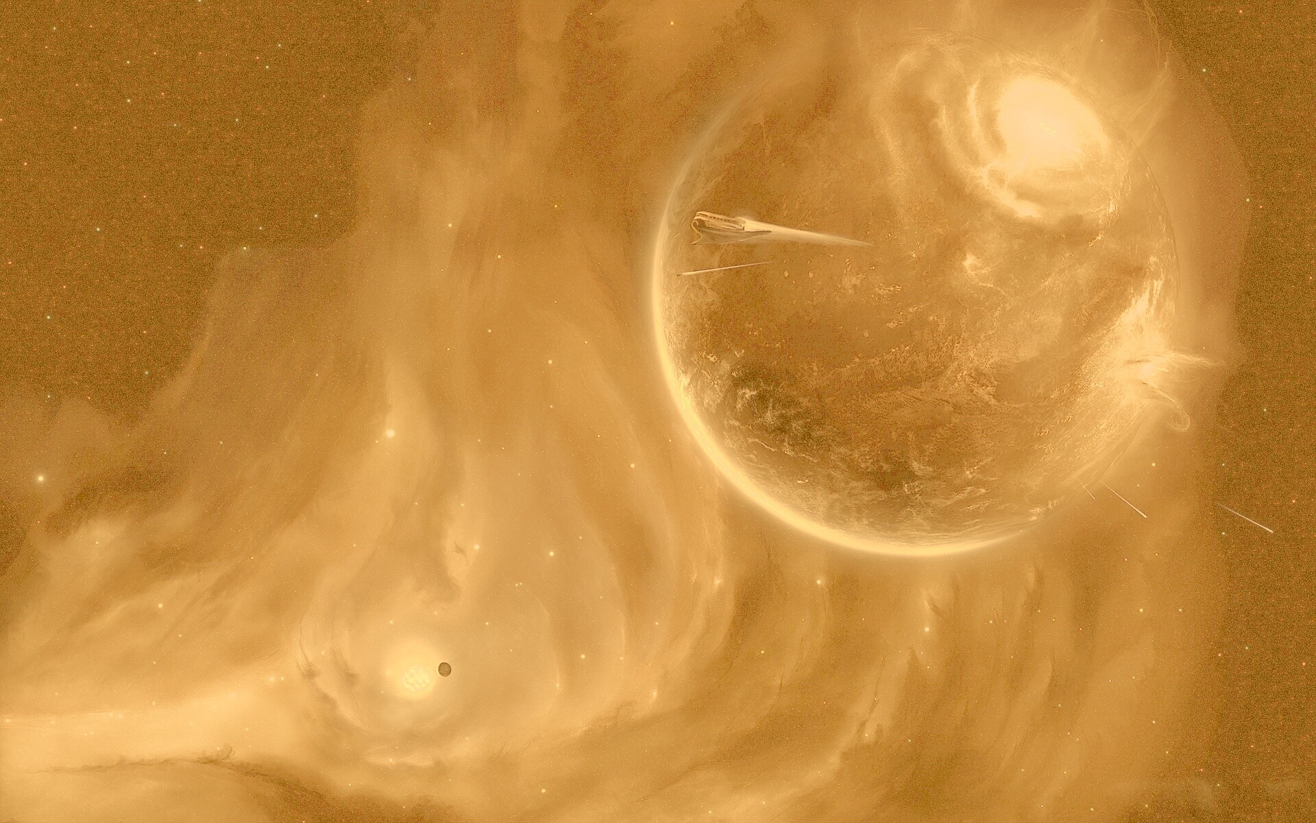 Разрушение планеты обои