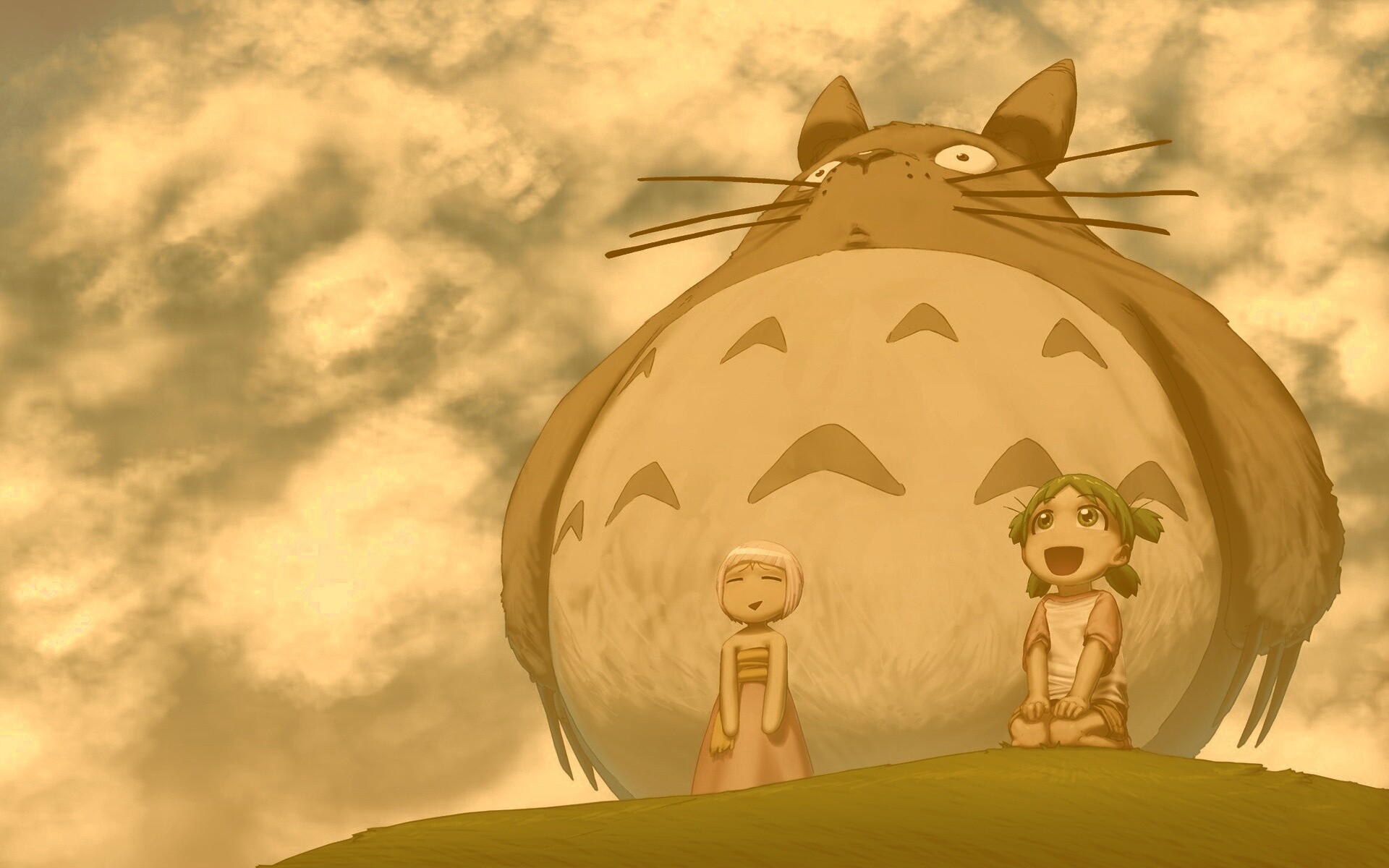 Дети с толстой мышью обои